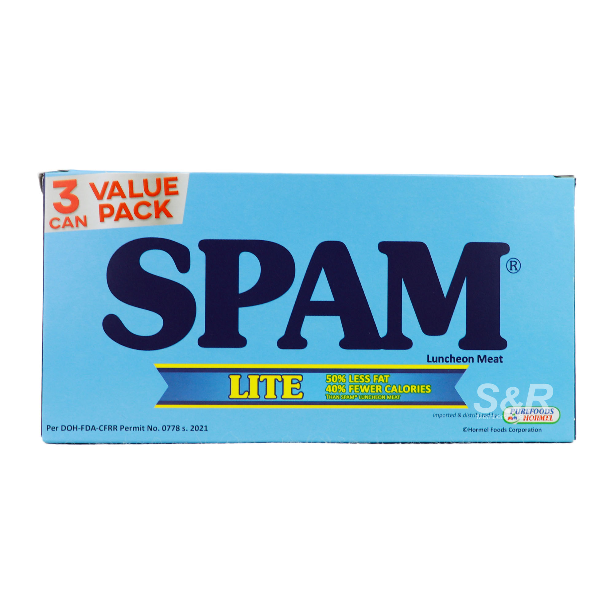Spam Lite Luncheon Meat Value Pack (340g x 3pcs)